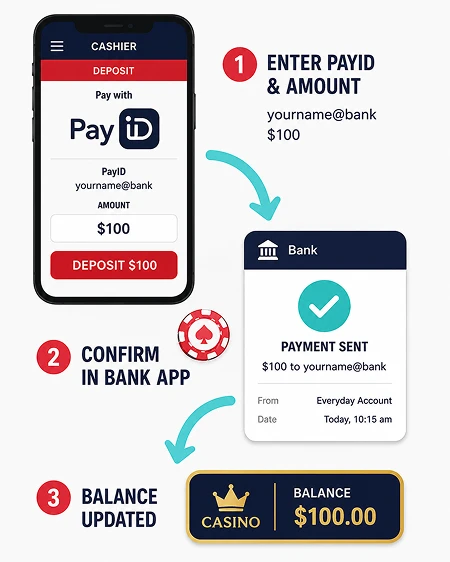 How to deposit with PayID on pokies sites